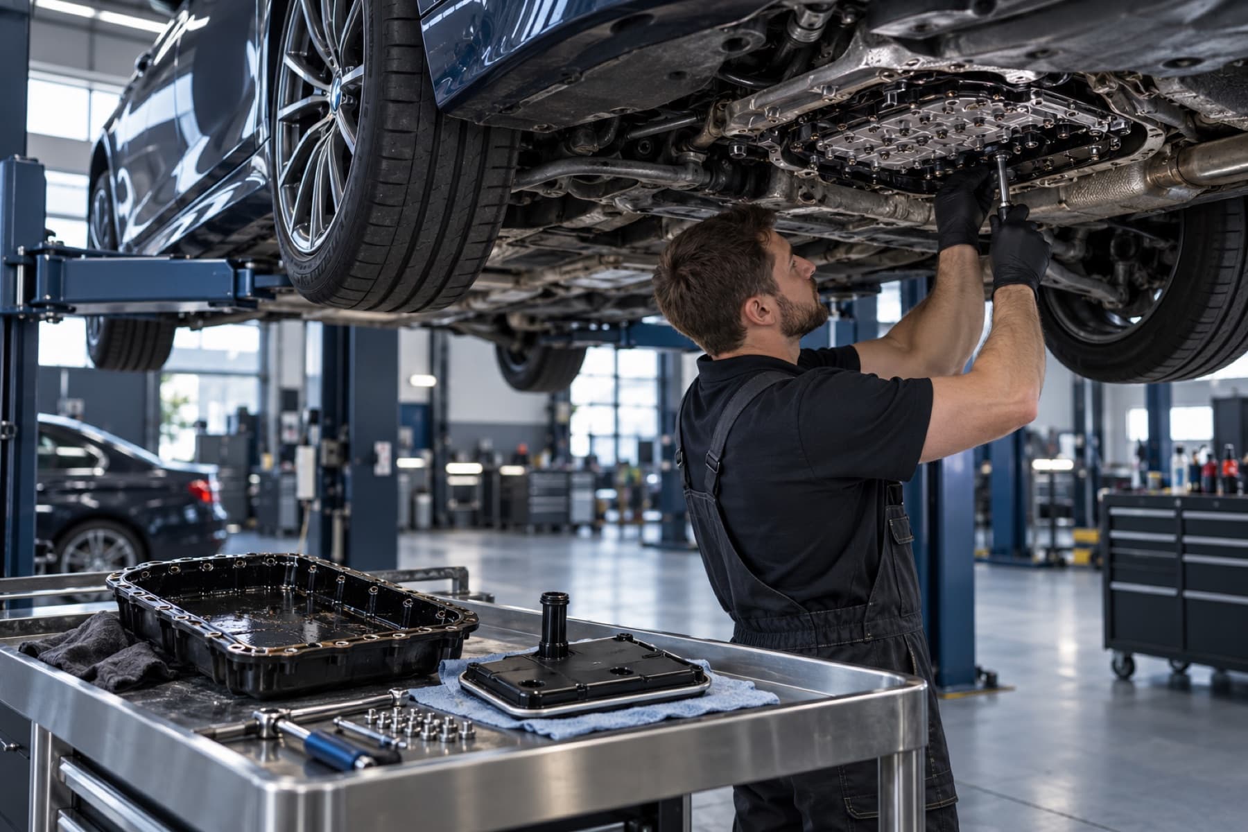 Обслуживание автоматической коробки передач в автосервисе